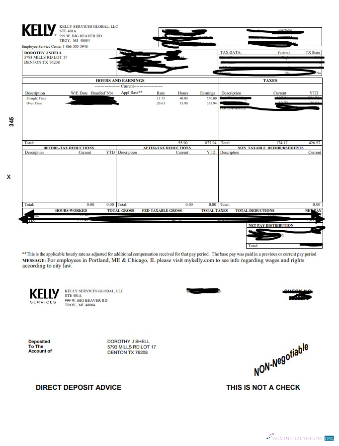 Download Kelly Paystub Photoshop template